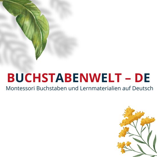 Deutsches Montessori Holzalphabet